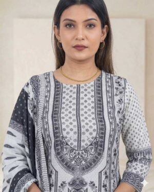 Pure Viscose Silk Kurti Pant Dupatta Set