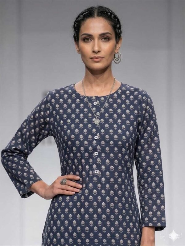Indigo Cotton Kurti
